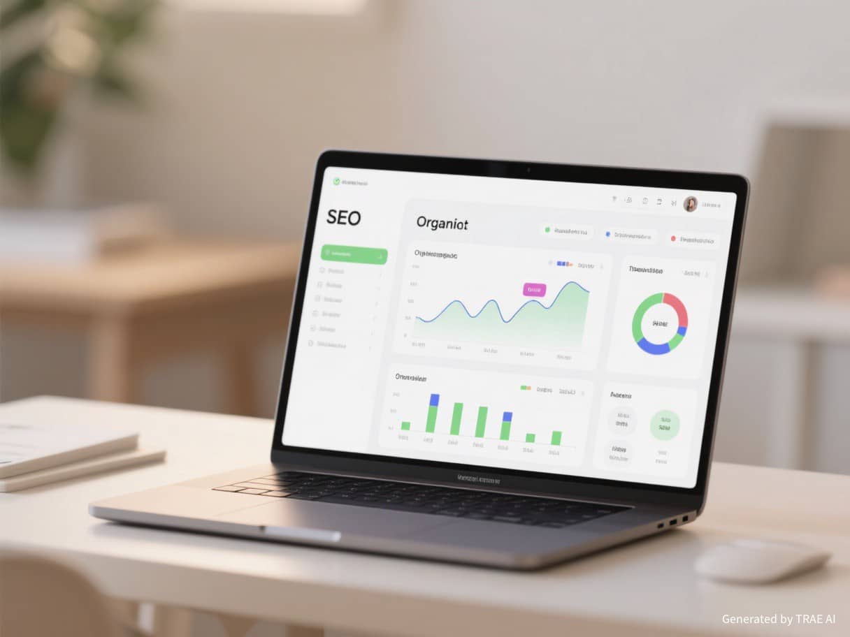 SEO analytics dashboard